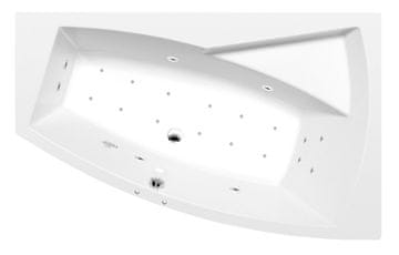 POLYSAN Polysan EVIA R hidromasažna kada 160x100cm, Active Hydro-Air, kromirana