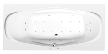 POLYSAN GARDA masažna kada 190x90x44cm Active Hydro-Air, krom