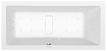 POLYSAN MARLENE Hidromasažna Kada 200x90x48cm, Highline Hydro-Air, Kromirana