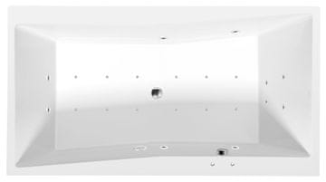 POLYSAN Polysan Hidromasažna Kada, 180x100x49cm, Active Hydro-Air, Kromirana