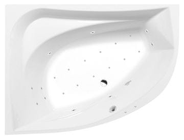 POLYSAN TANYA L hidromasažna kada 160x120x49cm, Active Hydro-Air krom