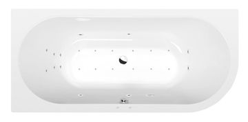 POLYSAN VIVA L hidromasažna kada, 185x80x47cm, Atrakcija Hidro-Zrak, krom završetak