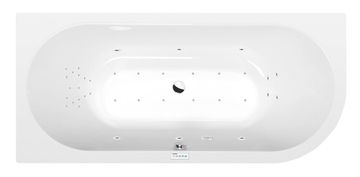 POLYSAN VIVA L Hidromasažna Kupaonica 185x80x47cm, Highline Hydro-Air, Kromirana završna obrada