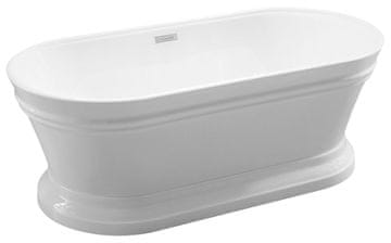 AQUALINE Samostojeća retro kada ANTIK, 160x79cm, bijela, AQUALINE