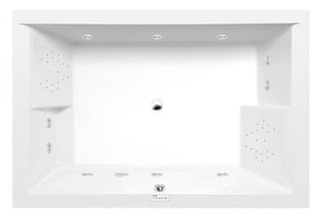 POLYSAN Polysan visoko-linijska hidromasažna kada 180x120 cm, kromirana