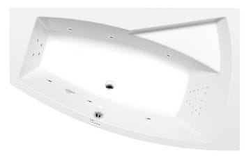 POLYSAN Hidromasažna Kada EVIA R 160x100cm, Highline Hydro, Kromirana