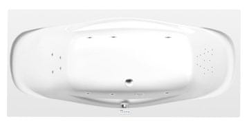 POLYSAN GARDA hidromasažna kada, 190x90cm, Highline Hydro, krom završetak