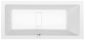POLYSAN Visokokvalitetna akrilna hidromasažna kada 190x90cm HIGHLINE, bijela, s kromiranim sustavom