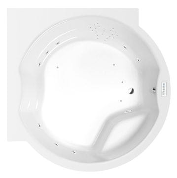 POLYSAN POLYSAN Highline Hydro Hidromasažna Kada, 173x173cm, Akril, Kromirana