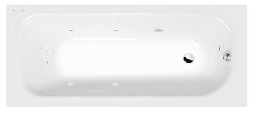 POLYSAN LAURA hidromasažna kada, 160x70cm, Attraction Hydro, kromirana