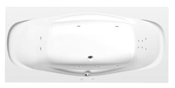 POLYSAN Polysan Garda Hidromasažna Kada 190x90cm, Akrilat, Bijela, Attraction Hydro Chrom Sustav