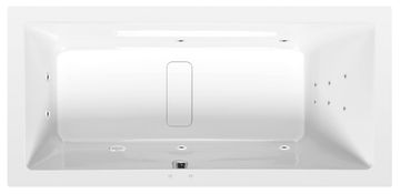 POLYSAN Marlene Pravokutna Hidromasažna Kada 180x80 cm s ATTRACTION HYDRO sustavom, Krom