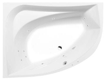 POLYSAN TANYA L hidromasažna kada, 160x120, ACTIVE HYDRO, kromirana