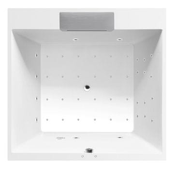 POLYSAN CAME FALLS hidromasažna kada, 175x175x50cm, Attraction Hydro-Air sustav, kromirana