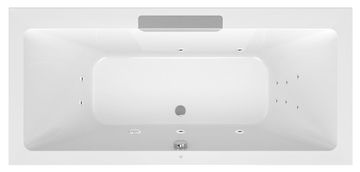 POLYSAN Hidromasažna kada CASCATA s kaskadom, 185x85x45cm, inox, Atrakcija kromirana