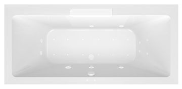 POLYSAN Luksuzna hidromasažna kada CASCATA 185x85x45 cm, bijela kaskada, Active Hydro-Air