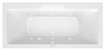 POLYSAN Hidromasažna kada CASCATA, 185x85x45cm, bijela kaskada, Highline Hydro, bijela