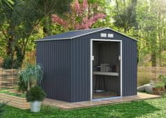 IWHOME Skladišna Kućica ARES C Antracit 5,29 m² s Podnom Konstrukcijom