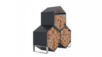 IWHOME Metalni Sklonište za Drva EOS GW-A 3x Antracit IWH-10230036