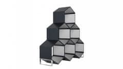 IWHOME Metalni Sklonište za Drva EOS Antracit s Držačima, 92x60x80 cm