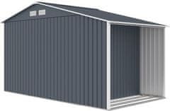 IWHOME Vrtna Kućica LUCIFER B 6,53 m² Antracit - Pocinčani Čelik