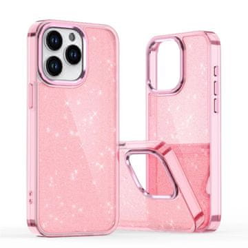 slomart Etui sa šljokicama Glitter Case za iPhone 16e - roza