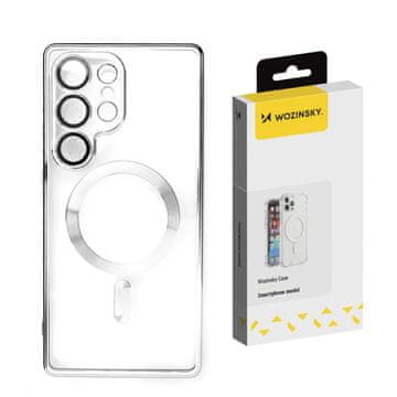 slomart Kućište Wozinsky Electroplated Case s Magsafe za Samsung Galaxy S25+ - srebrno