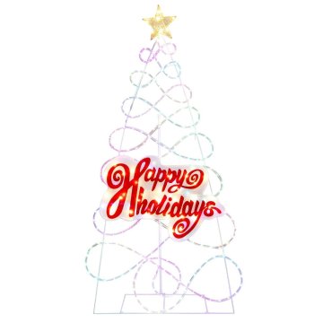 Northix Božićno drvce 170 cm s 216 LED lampica i 6 načina svjetla