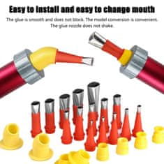 Netscroll Komplet nastavaka za nanošenje mase 22 dijelni s 16 nastavaka i 6 konektora od nehrđajućeg čelika, ApplicNozzle.