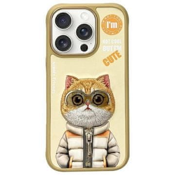 slomart Etui Nimmy Cool&Cute 2.0 Cat za iPhone 16 Pro - zelena