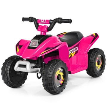 Northix Mini električni dječji quad 6V 2,8–4,6 km/h 73 x 40 x 44,5 cm roza