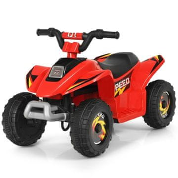Northix Mini električni dječji quad 6V 2,8–4,6 km/h 73 x 40 x 44,5 cm crveni