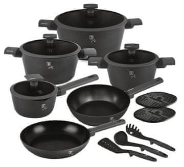 Berlingerhaus Set posuđa BH-8141 15 ks Antracit Collection