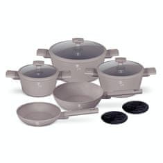 Berlingerhaus Set posuđa s titanijskim premazom BH-8110 10 Piece Taupe Collection