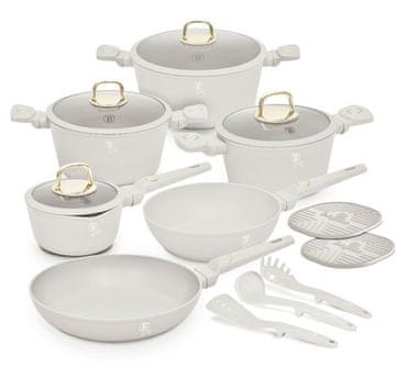 Berlingerhaus Set posuđa s titanijskim premazom BH-8081 15 pcs Sahara Collection