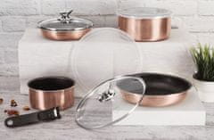 Berlingerhaus Set posuđa BH-6147 with removable handle 9 pcs Rosegold Metallic Line