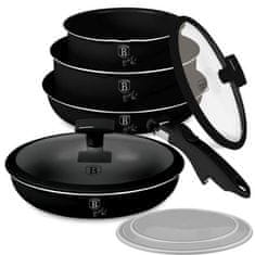 Berlingerhaus Set posuđa s titanijskim premazom BH-8257 9 pcs Matte Black Collection