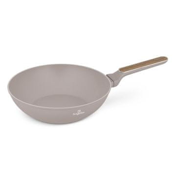 Berlingerhaus WOK tava s titanskom površinom i poklopcem BH-8334 28 cm 28 cm Taupe Nordic Collection