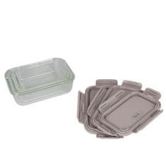 Berlingerhaus Posuda za hranu BH-8792 glass set 3 pcs Taupe Collection