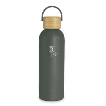 Berlingerhaus Termos BH-8839 stainless steel with bamboo lid 0.5 l Matte Green Collection