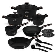 Berlingerhaus Set posuđa BH-8363 15 ks Black Rose Collection