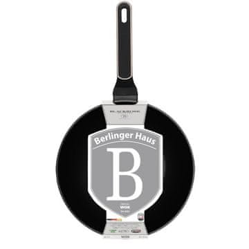 Berlingerhaus WOK tava s titanskom površinom i poklopcem BH-8353 28 cm 28 cm Black Rose Collection