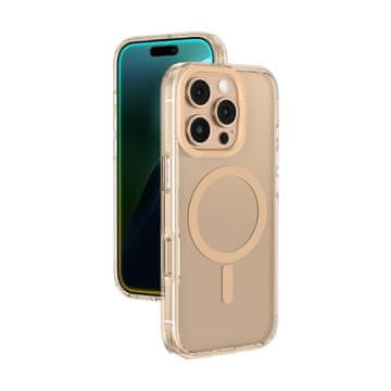 slomart Silikonska torbica AMAZINGTHING Titan Pro Mag Case s magnetskim prstenom za iPhone 16 Pro - roza zlatna