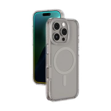 slomart Silikonska torbica AMAZINGTHING Titan Pro Mag Case s magnetskim prstenom za iPhone 16 Pro - siva