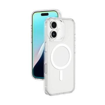 slomart Silikonska maskica AMAZINGTHING Minimal Mag Case s magnetskim prstenom za iPhone 16 Plus - prozirna