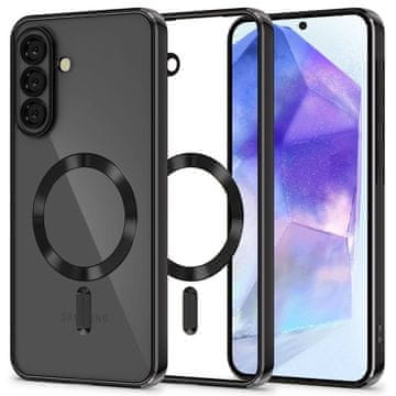 slomart Kućište Tech-Protect MagFlex MagSafe za Samsung Galaxy A56 5G - prozirno-crno