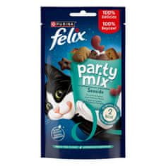 Felix Party Mix poslastice za mačke s okusom lososa, bakalara i pastrve, 8x60g
