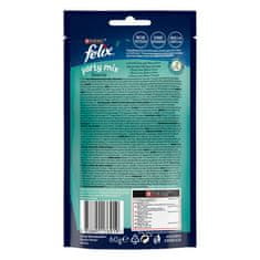Felix Party Mix poslastice za mačke s okusom lososa, bakalara i pastrve, 8x60g