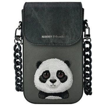 slomart Torba Nimmy Big Eyed Pet 2.0 Panda za telefon - crna