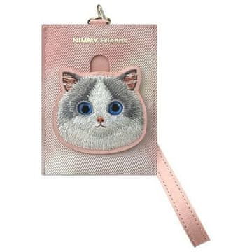 slomart Portfel Nimmy Big Eyed Pet 2.0 Cat etui za kartice - roza